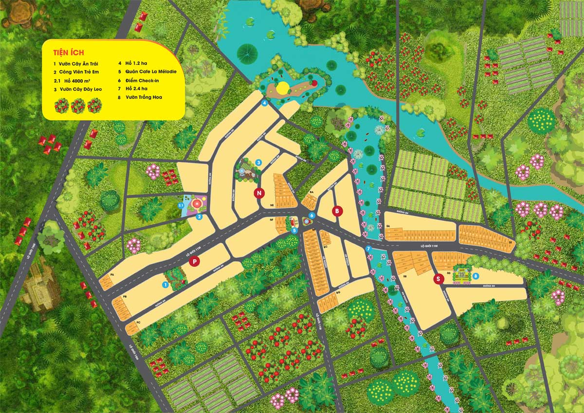 Amenities of La Melodie Eco-Village Bao Loc