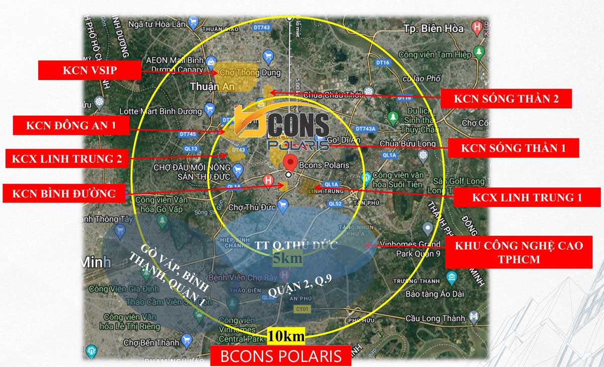 Regional connectivity utilities of Bcons Polaris Le Trong Tan Di An Apartment Project Regional connectivity utilities of Bcons Polaris Le Trong Tan Di An Apartment Project