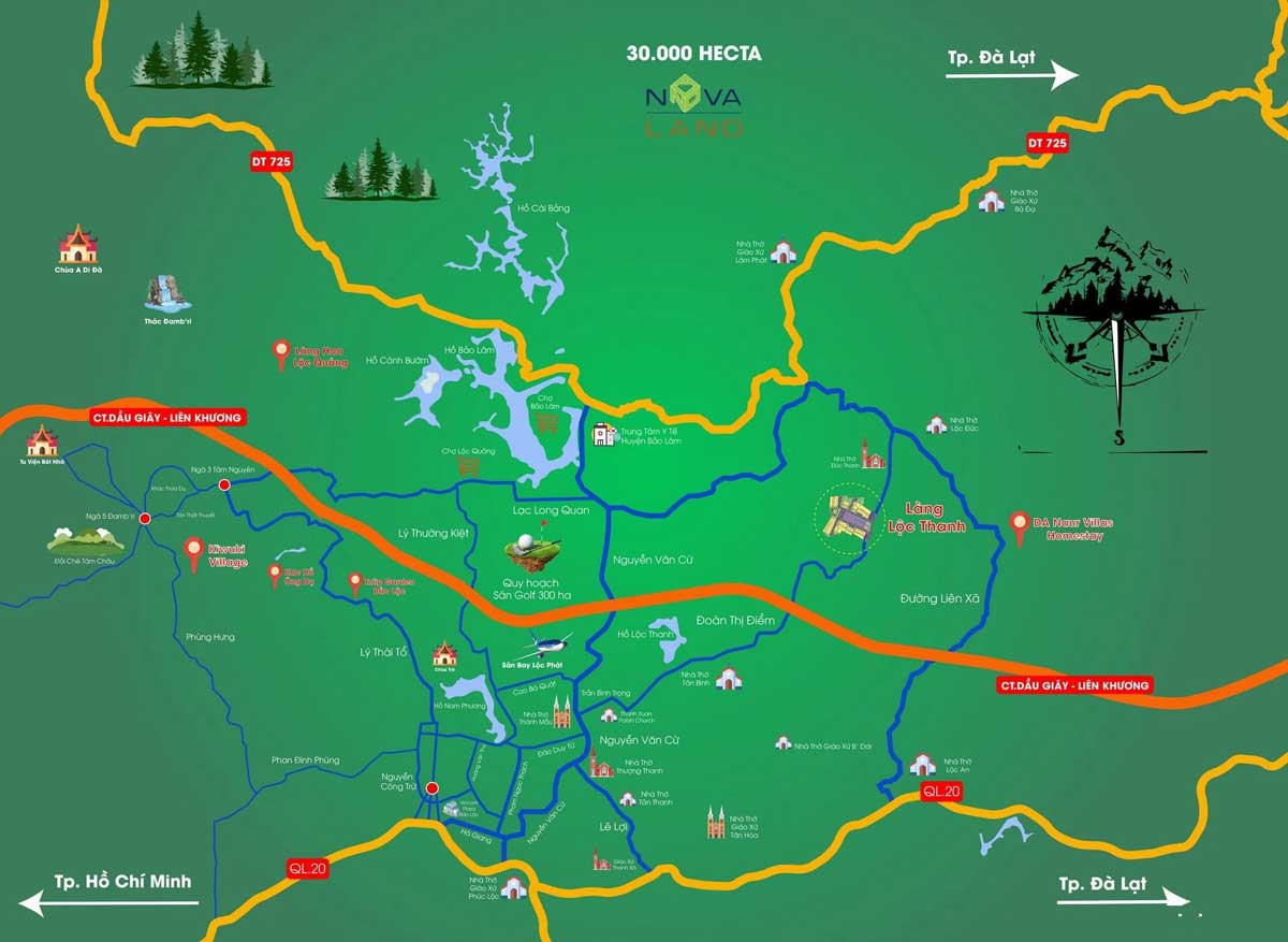 Location of Loc Thanh Eco-village region Location of Loc Thanh Eco-village region