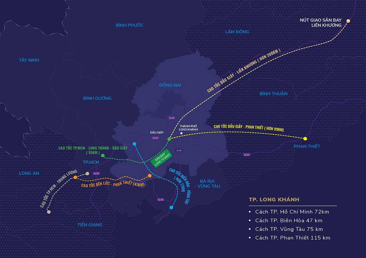 Regional connectivity utilities TNR Grand Long Khanh Dong Nai