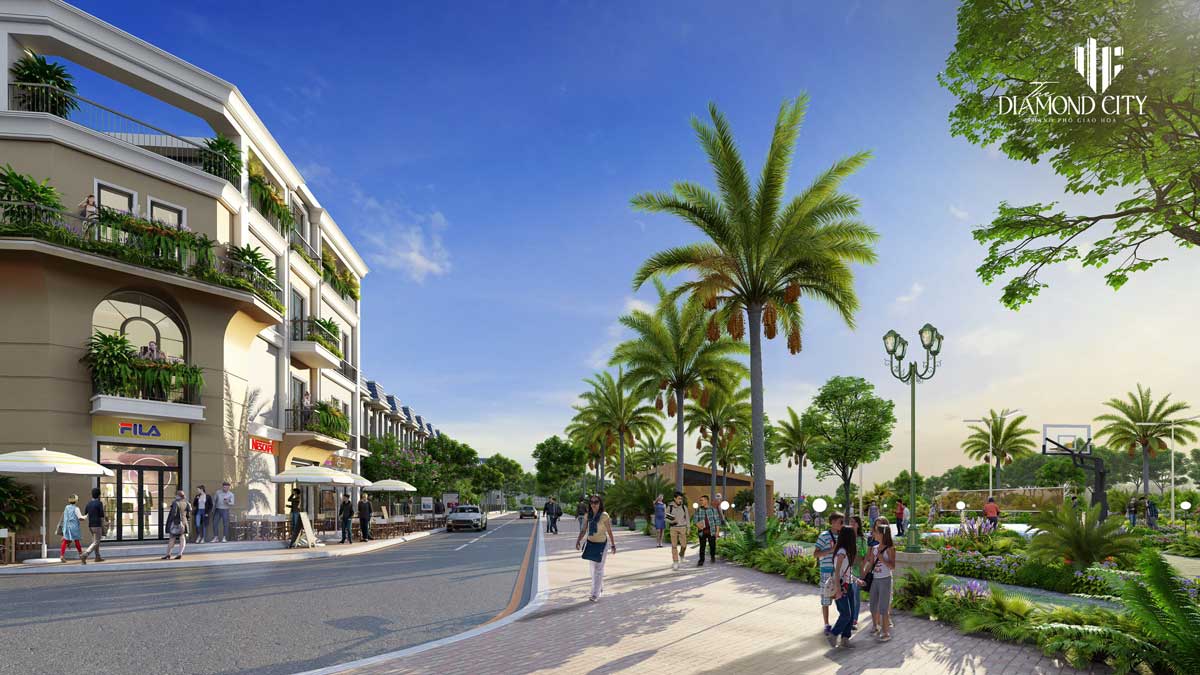 Quoc Linh Residential Area Convenient location of The Diamond City Project - Quoc Linh Residential Area