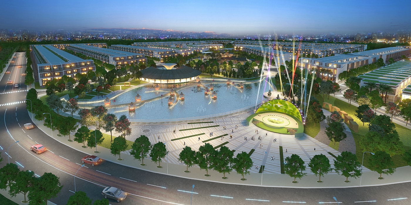Central Square of Saigon Riverpark Long An Project