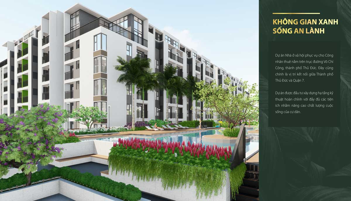 Green Living Amenities at Thu Thiem Green House Apartment Project Green Living Amenities at Thu Thiem Green House Apartment Project