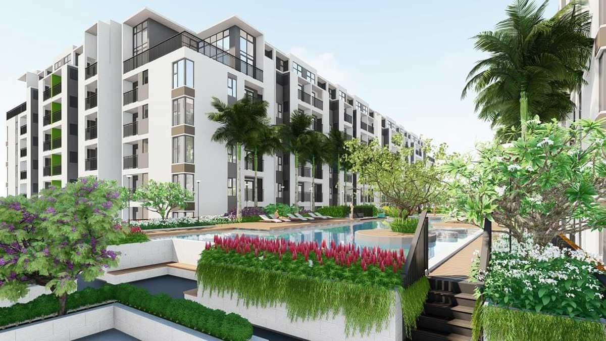 Swimming pool of Thu Thiem Green House Apartment Project