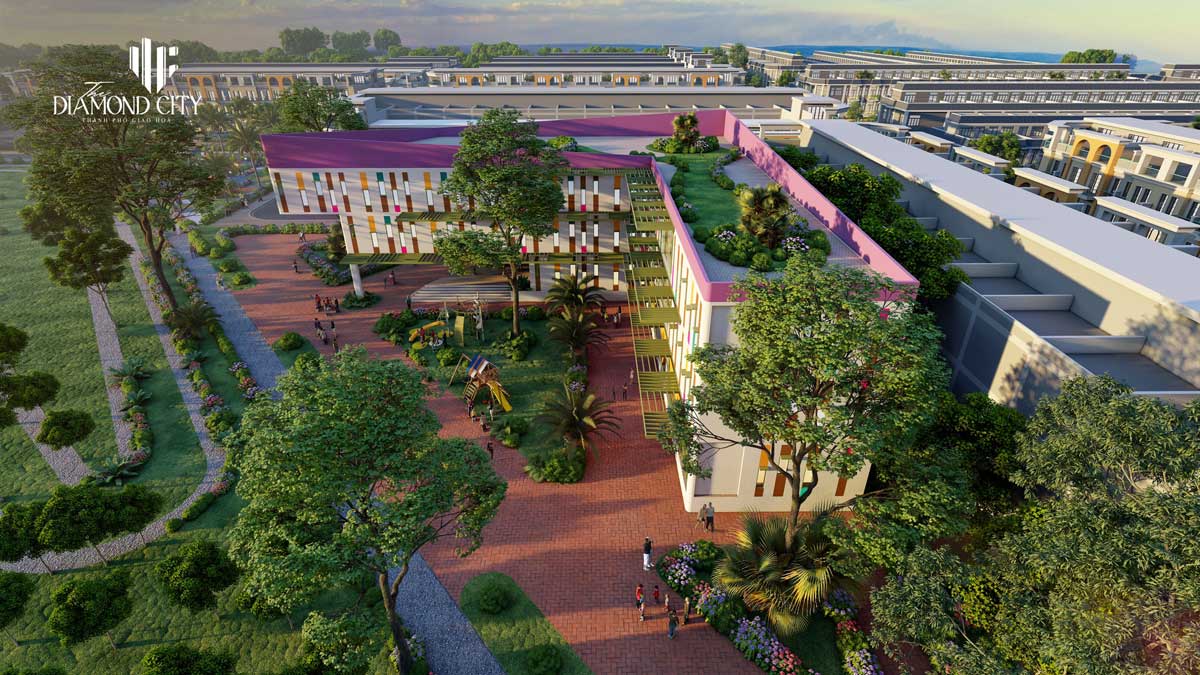 Quoc Linh Residential Area School facilities of The Diamond City Project - Quoc Linh Residential Area