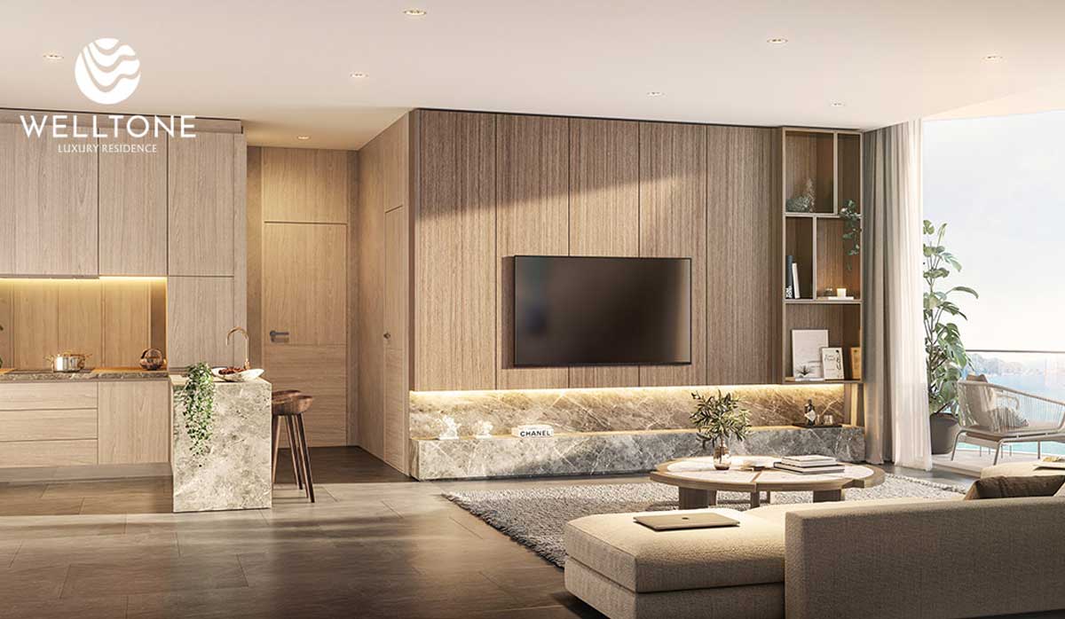 Welltone Nha Trang Living room TV Welltone Nha Trang Apartment - Welltone Nha Trang