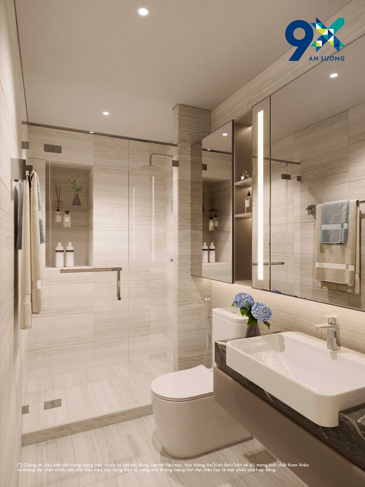 Toilet 2 Bedroom Apartment 9X An Suong Hoc Mon Toilet 2 Bedroom Apartment 9X An Suong Hoc Mon