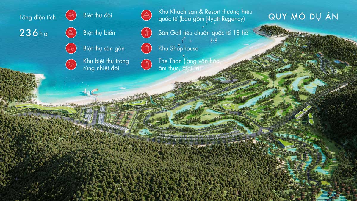 Overview of Vinh Hoi Bay Resort Hotel Project