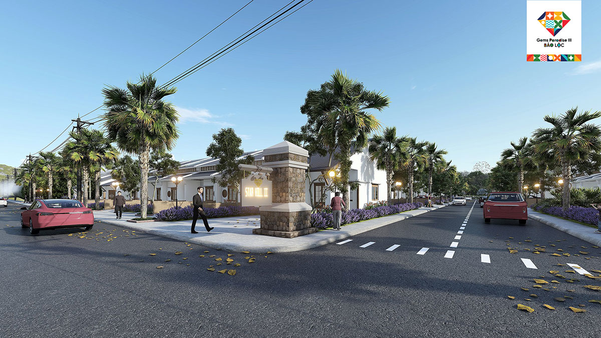 Main axis of Gems Paradise Bao Loc Project Main axis of Gems Paradise Bao Loc Project