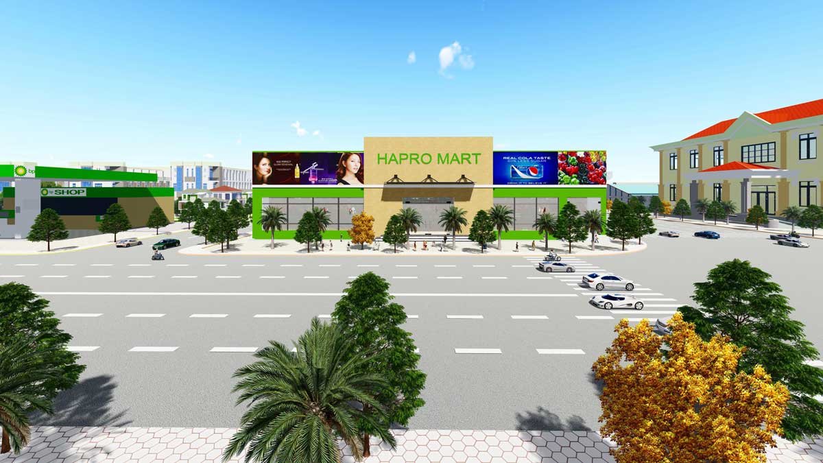 Gems Garden Hapro Mart Commercial Center Gems Garden Duc Hoa Long An Project - Gems Garden