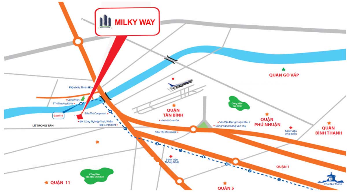 Location of Milky Way Apartment Project Location of Milky Way Apartment Project