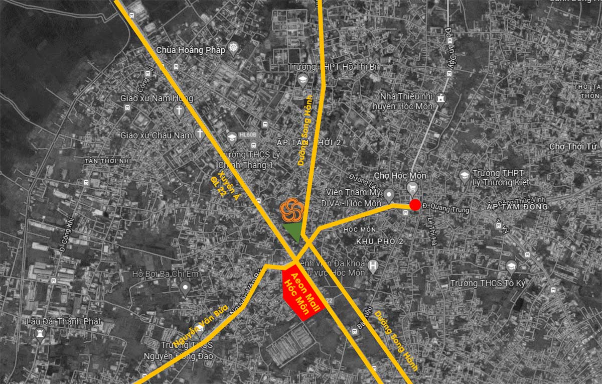 Location of Aeon Mall Hoc Mon Location of Aeon Mall Hoc Mon