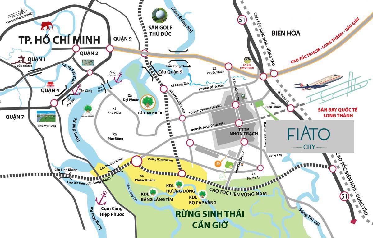 Location of Fiato City Apartment Nhon Trach Dong Nai Location of Fiato City Apartment Nhon Trach Dong Nai