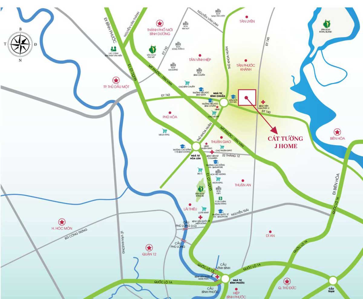 Location of Cat Tuong J Home Project Location of Cat Tuong J Home Project