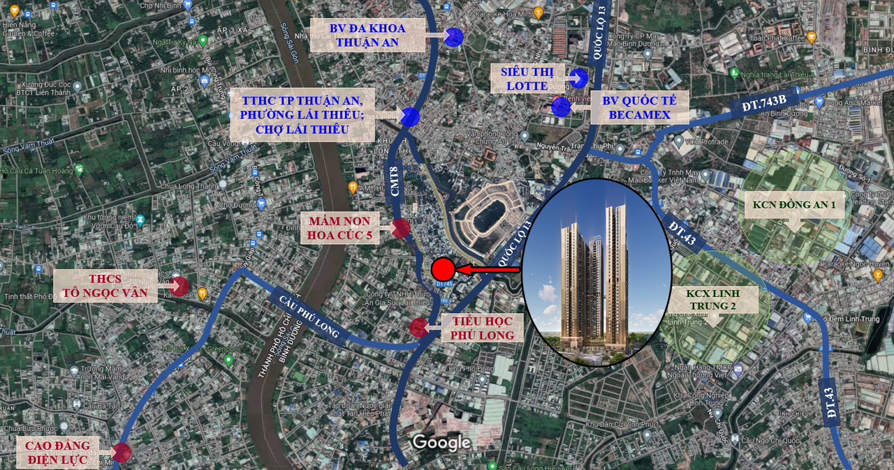 Location of A&T Sky Garden Project Location of A&T Sky Garden Project