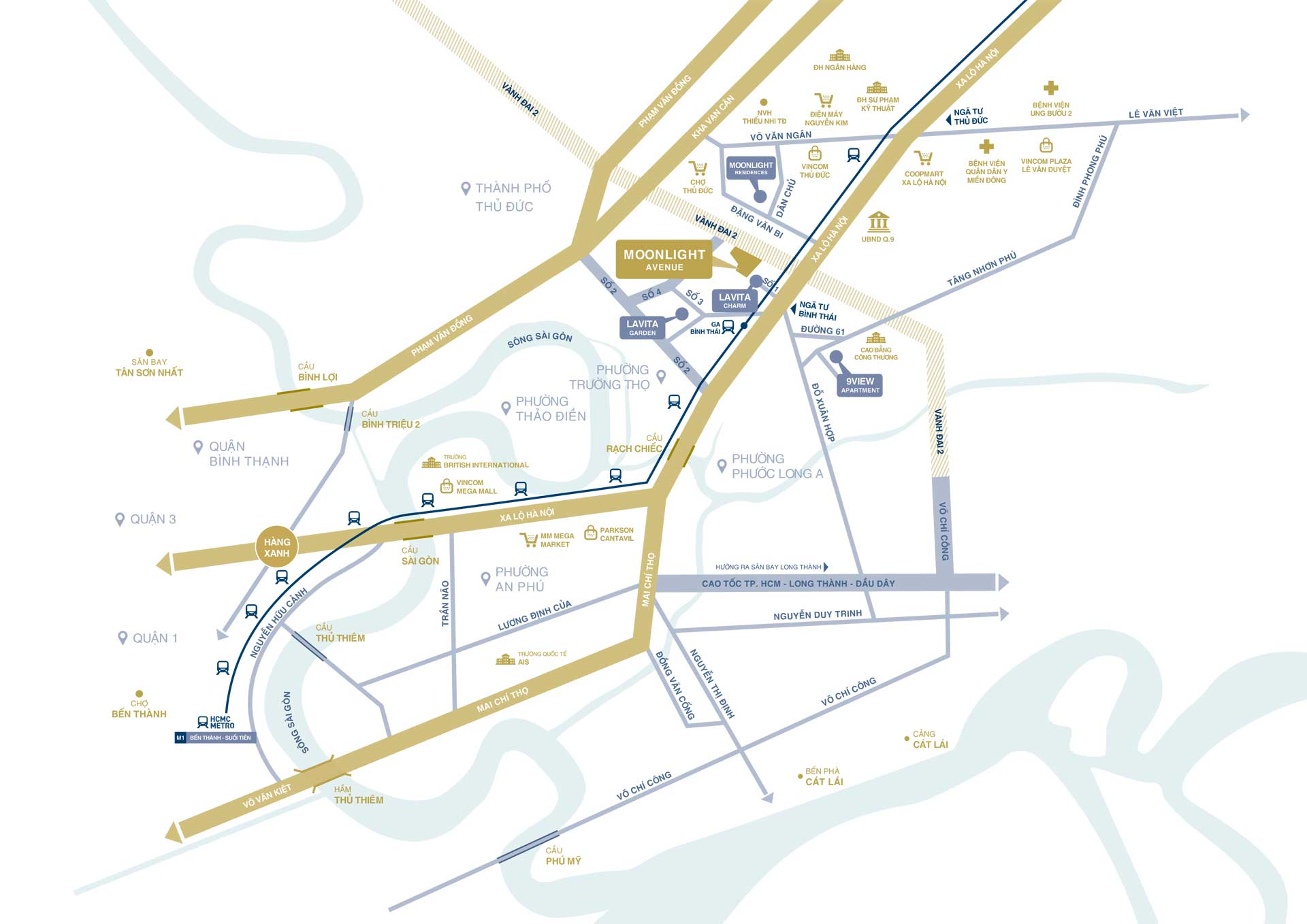 Location of Moonlight Avenue Apartment Project Thu Duc Location of Moonlight Avenue Apartment Project Thu Duc