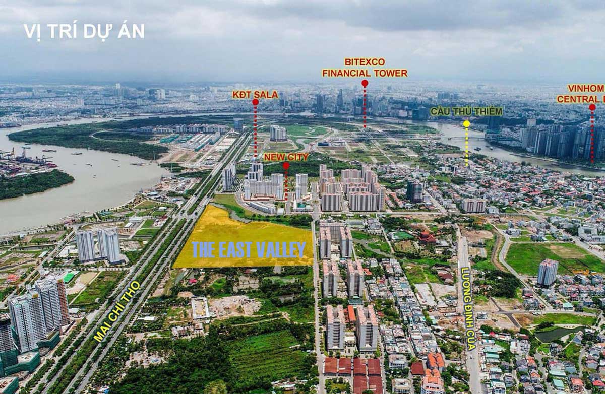 The East Valley Thu Thiem location The East Valley Thu Thiem location