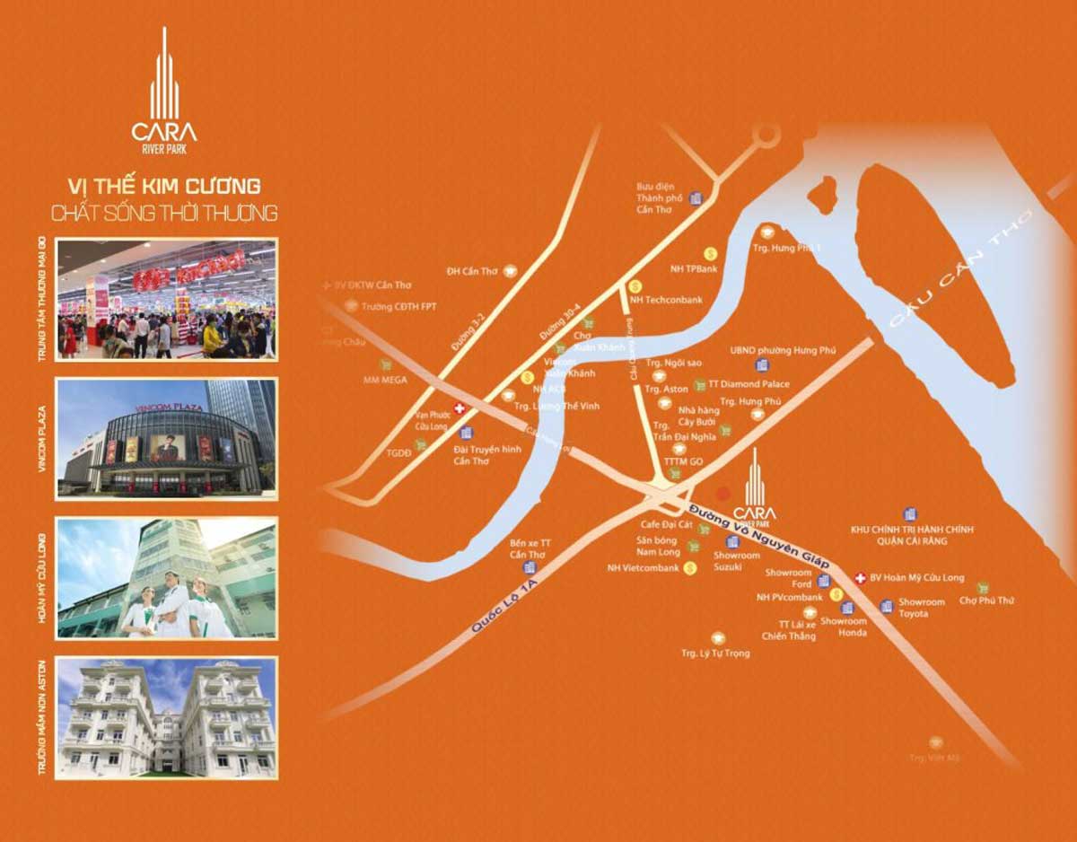 Location of Cara River Park Apartment Project Can Tho Location of Cara River Park Apartment Project Can Tho