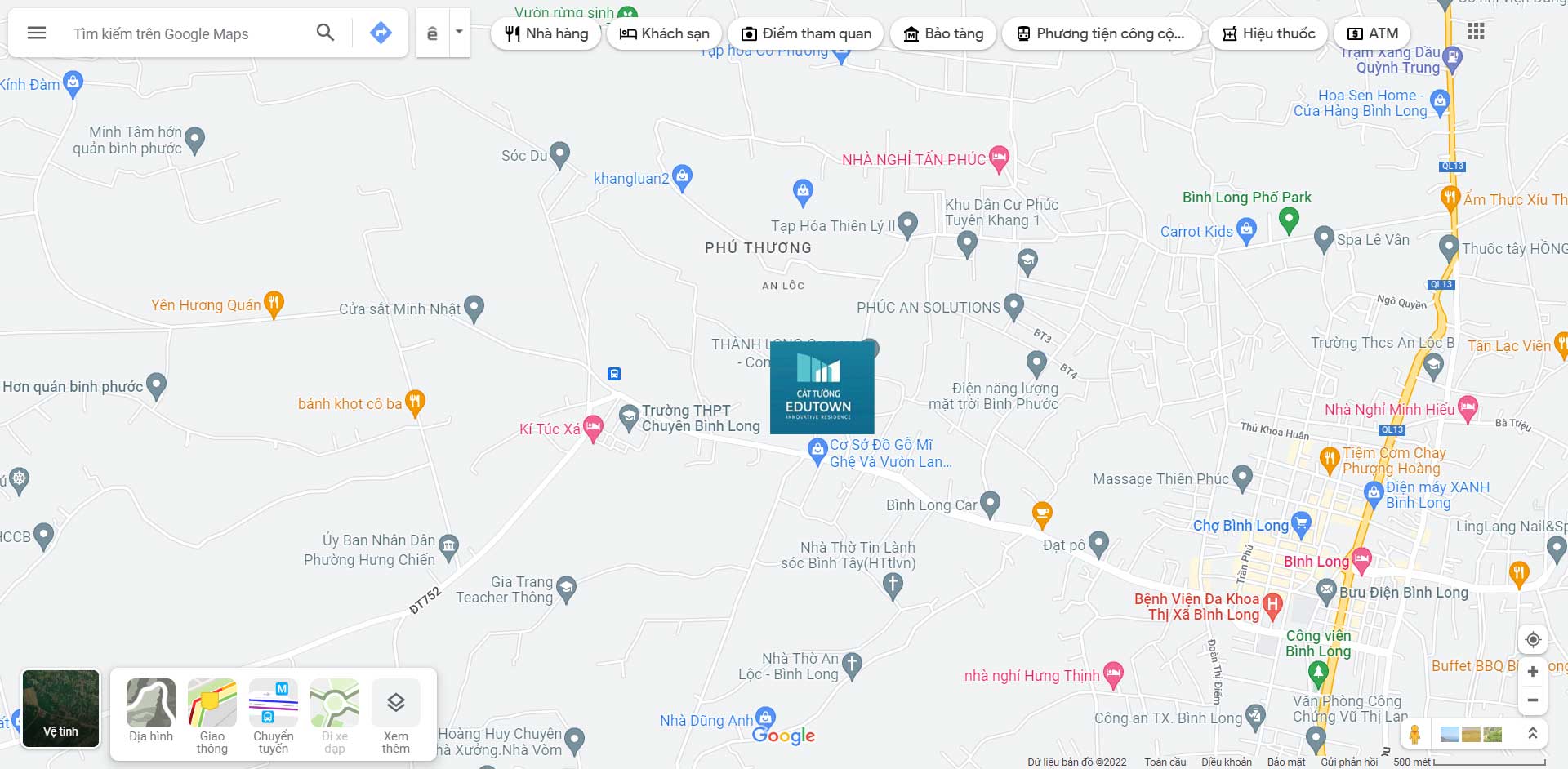 Location of Cat Tuong Edu Town Project Binh Long Binh Phuoc Location of Cat Tuong Edu Town Project Binh Long Binh Phuoc