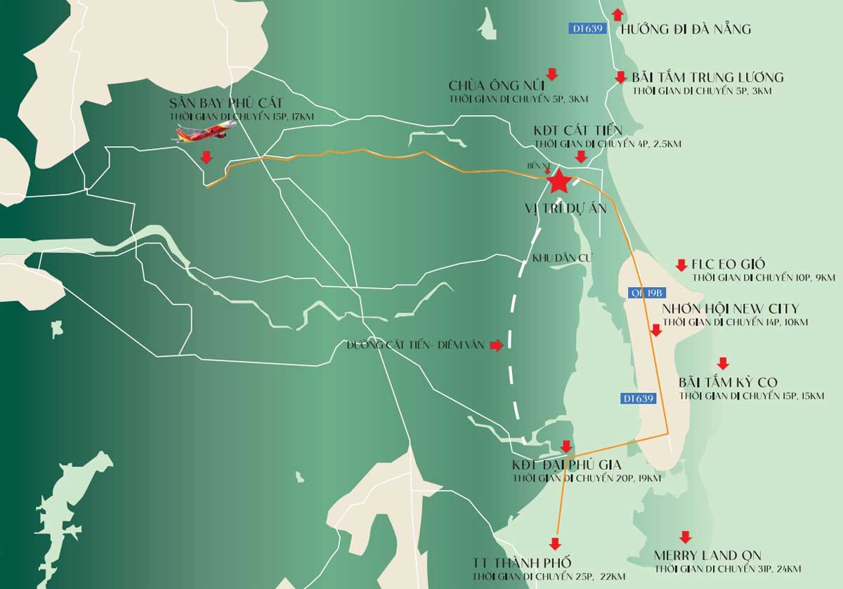 Location of Central Avenue Quy Nhon Project Location of Central Avenue Quy Nhon Project