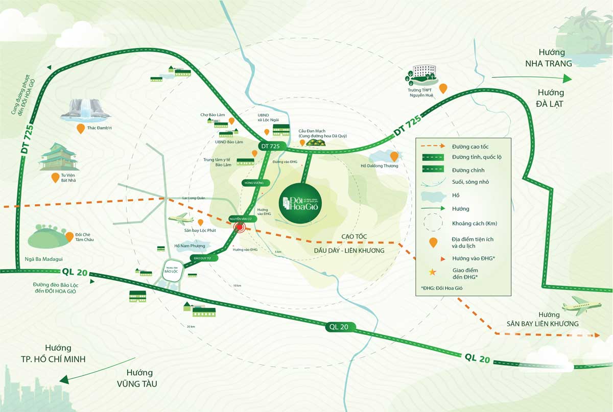 Location of Bao Loc Wind Flower Hill Project Location of Bao Loc Wind Flower Hill Project