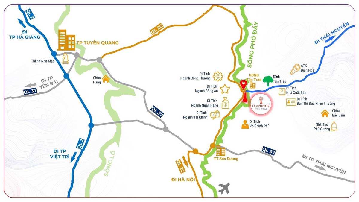 Location of Flamingo Tan Trao Tuyen Quang Project Location of Flamingo Tan Trao Tuyen Quang Project