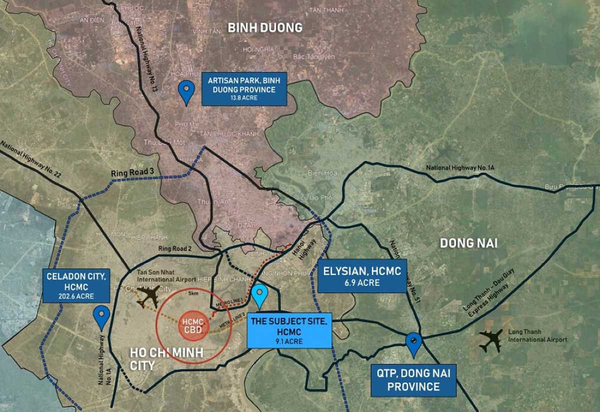 Location of Gamuda Land Mai Chi Tho Thu Duc Project Location of Gamuda Land Mai Chi Tho Thu Duc Project