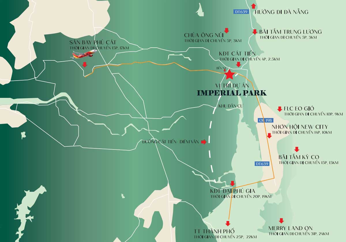 Location of Imperial Park Quy Nhon Project