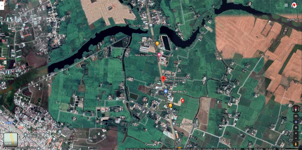 Location of Phuoc Dong Residential Area Project