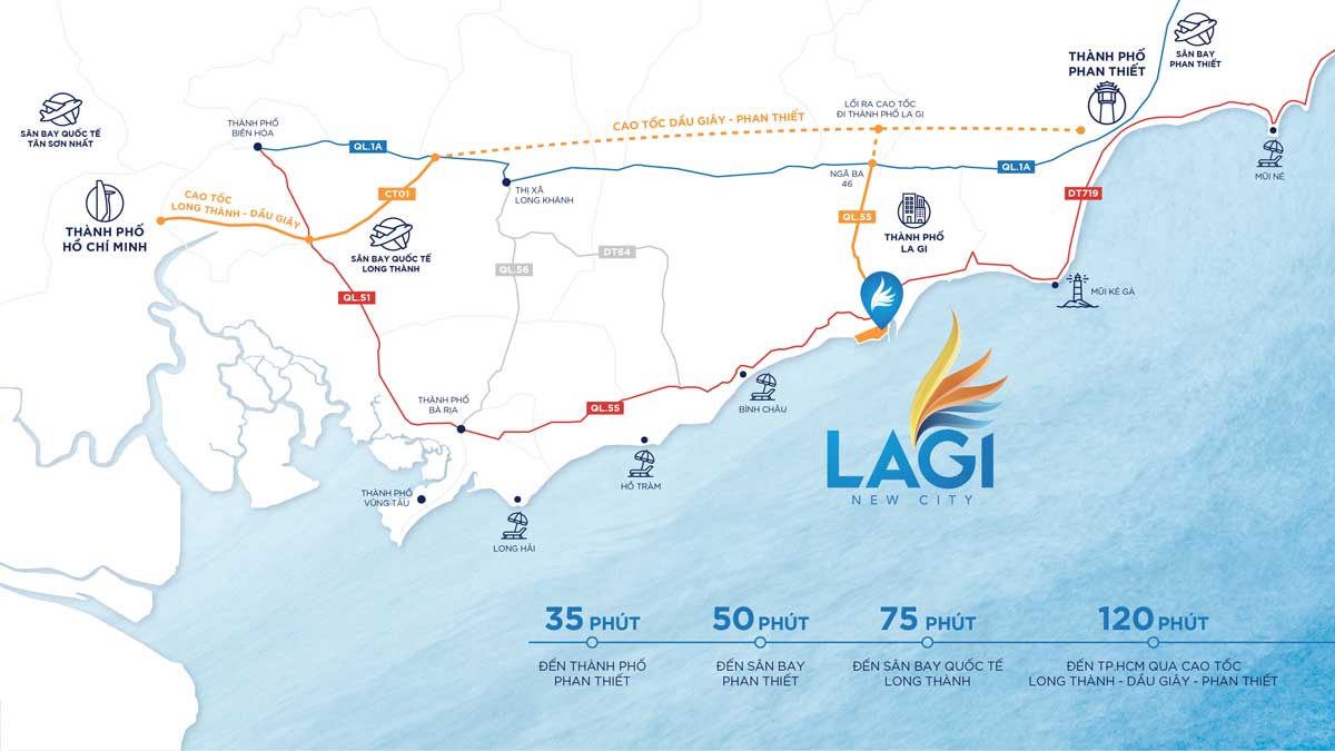 Location of Lagi New City Binh Thuan Project Location of Lagi New City Binh Thuan Project