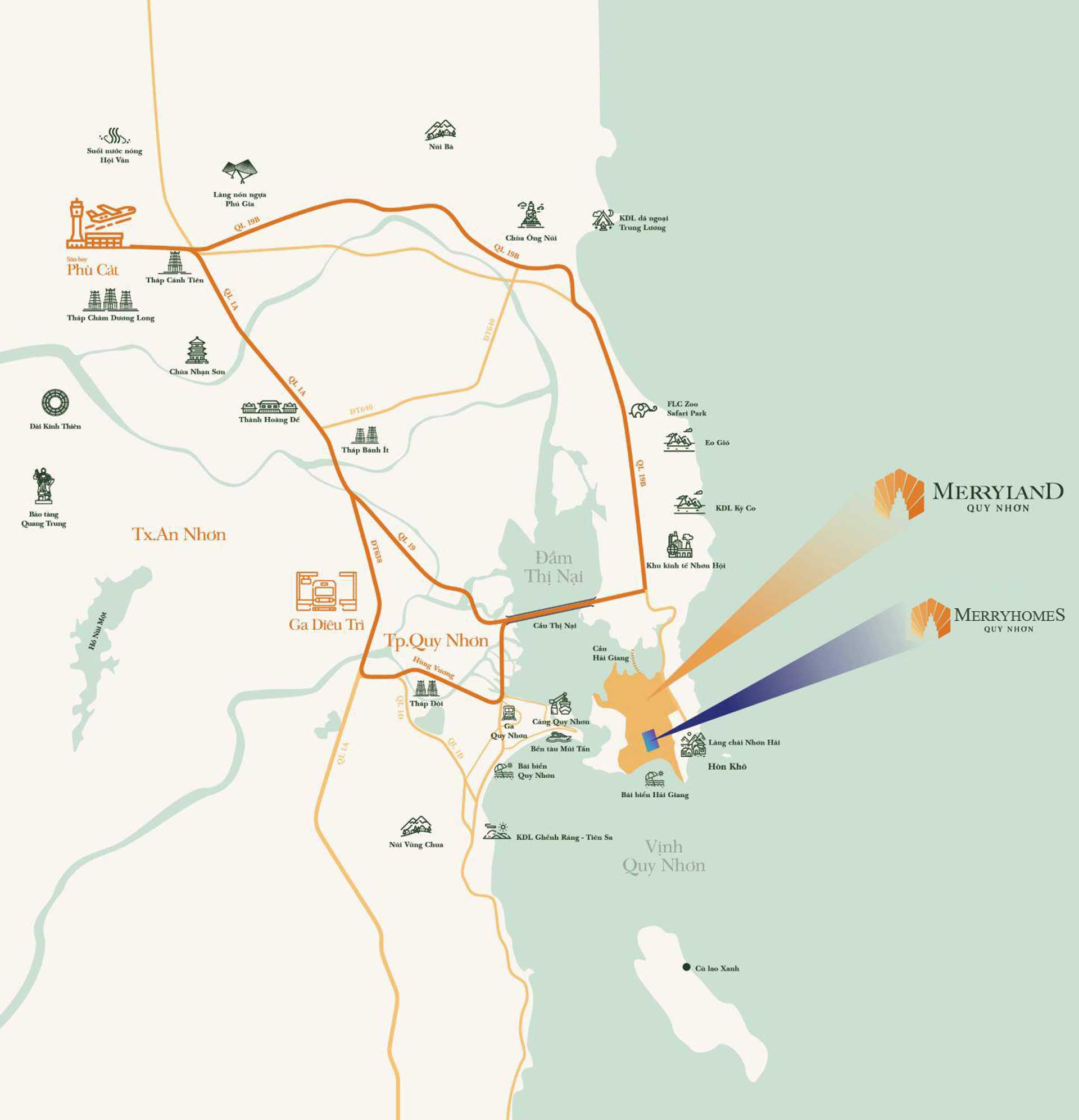 Location of Condotel Marina District Quy Nhon Apartment Location of Condotel Marina District Quy Nhon Apartment