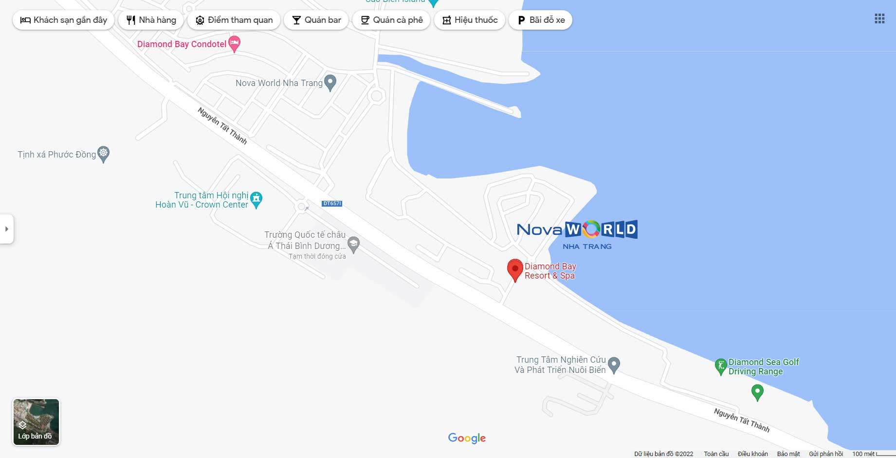 Location of NovaWorld Nha Trang Diamond Bay Urban Area Project Location of NovaWorld Nha Trang Diamond Bay Urban Area Project