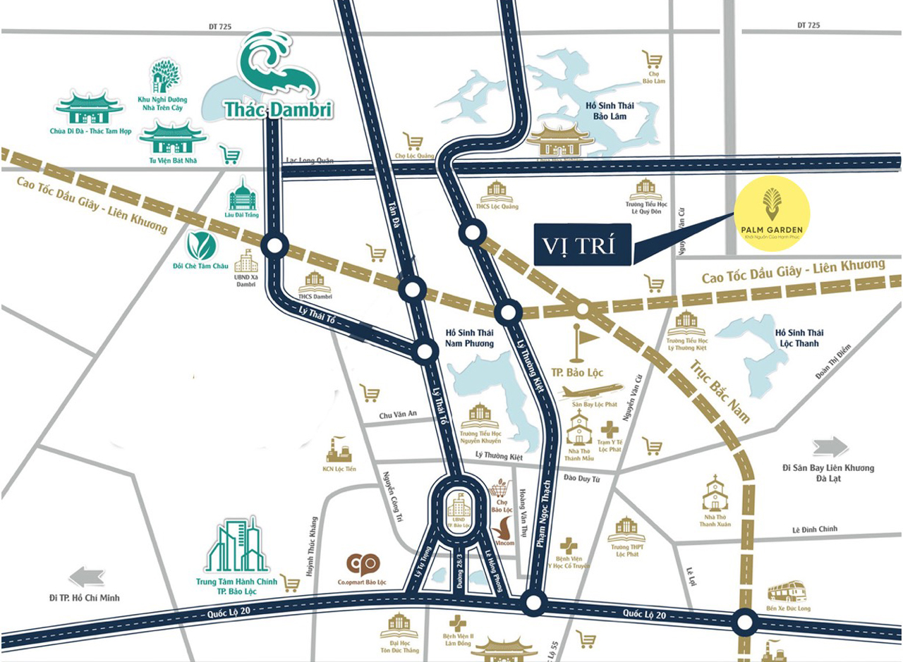 Palm Garden Bao Loc Project Location Palm Garden Bao Loc Project Location