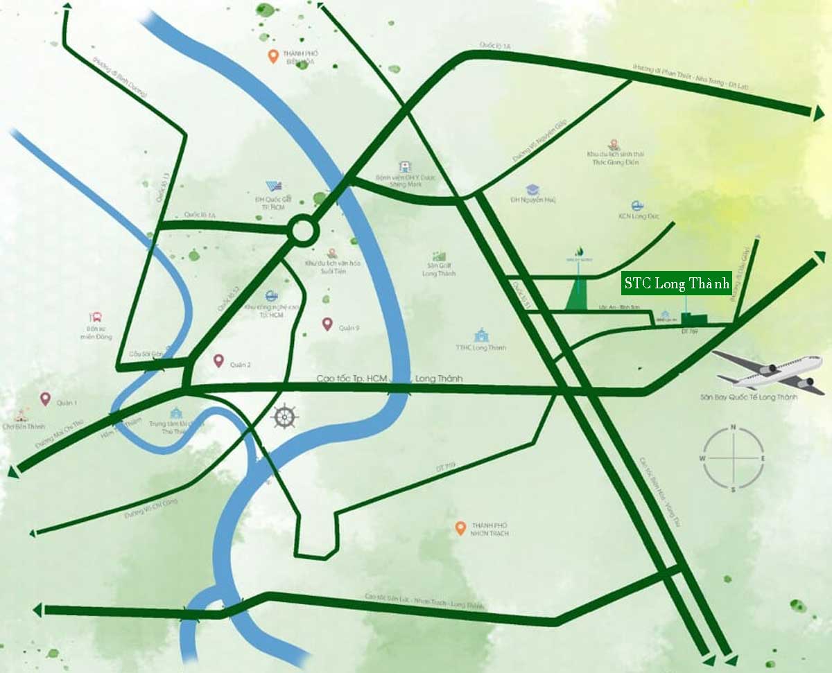 Location of STC Long Thanh Dong Nai Project