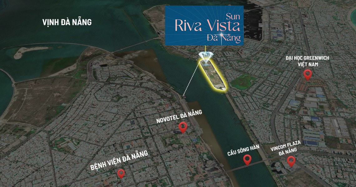 Location of Sun Riva Vista Danang Project