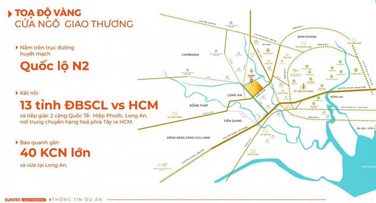 Project Location Suntec City Urban Area Thu Thua Long An Project Location Suntec City Urban Area Thu Thua Long An