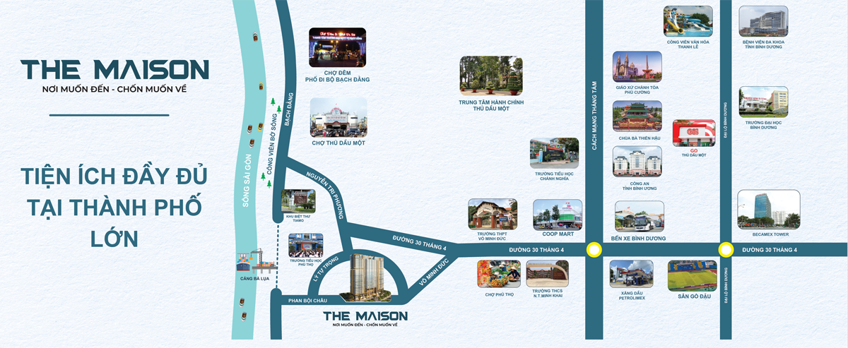 Potential location of The Maison Binh Duong Project Potential location of The Maison Binh Duong Project