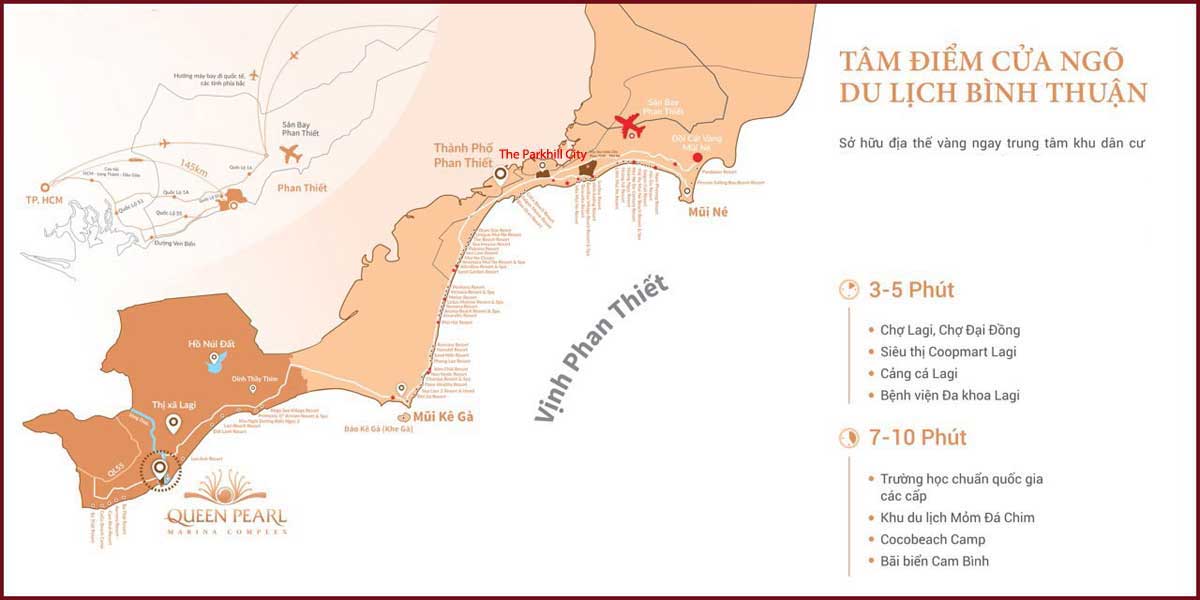 Location of The Parkhill City Phan Thiet Project
