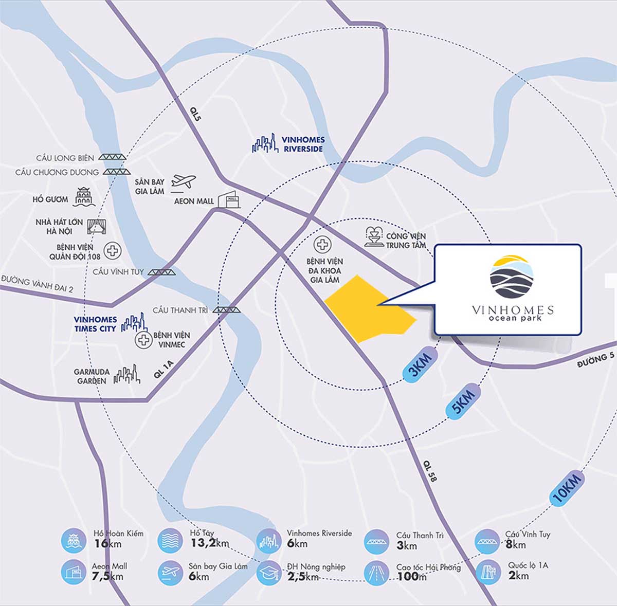 Location of Vinhomes Ocean Park 2 The Empire Urban Area Project Location of Vinhomes Ocean Park 2 The Empire Urban Area Project