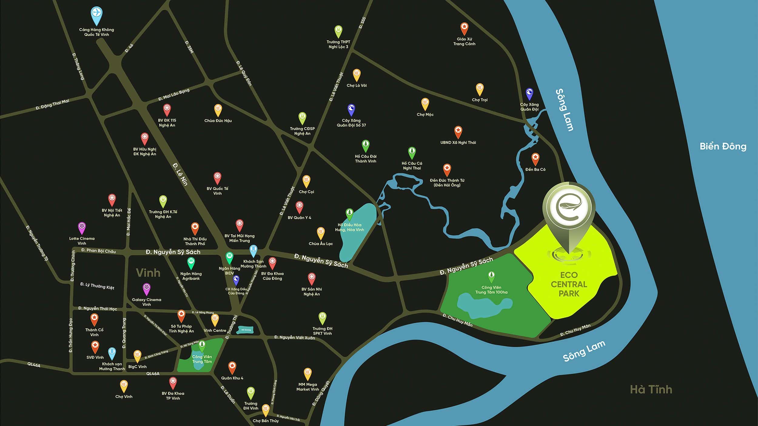 Location of Eco Central Park Urban Area Project Location of Eco Central Park Urban Area Project