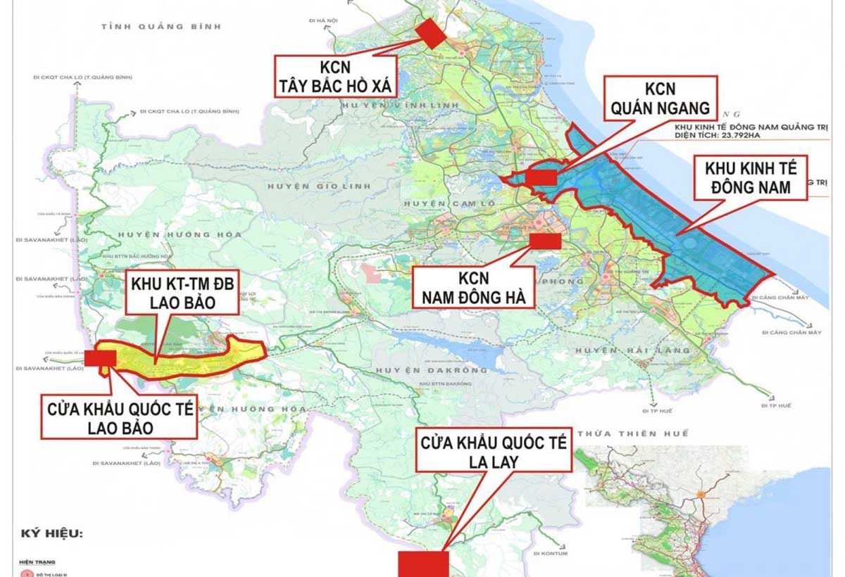 Location of the Northwest Industrial Park Project Ho Xa Quang Tri Location of the Northwest Industrial Park Project Ho Xa Quang Tri