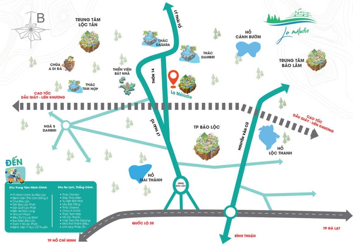 Location of La Mélodie Eco Village