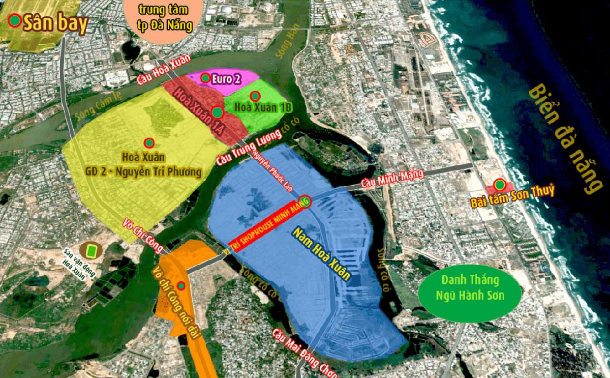 Vị trí liên kết khu vực Dự án Sunneva Island Đà Nẵng Vị trí liên kết khu vực Dự án Sunneva Island Đà Nẵng
