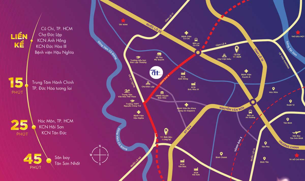 Location of Osaka City Duc Hoa Long An Project Location of Osaka City Duc Hoa Long An Project