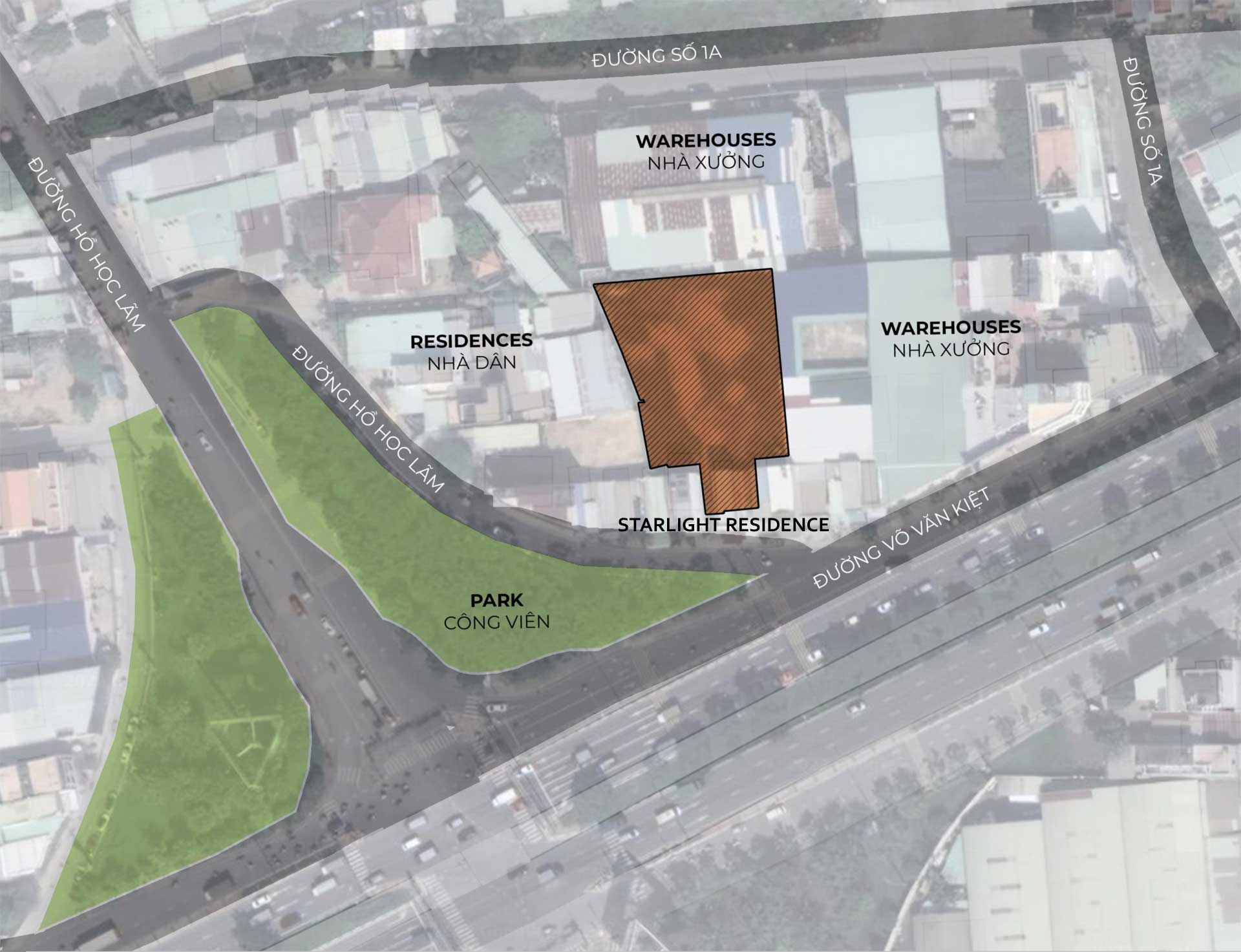 Location of Starlight Residence Project Vo Van Kiet Binh Tan Location of Starlight Residence Project Vo Van Kiet Binh Tan