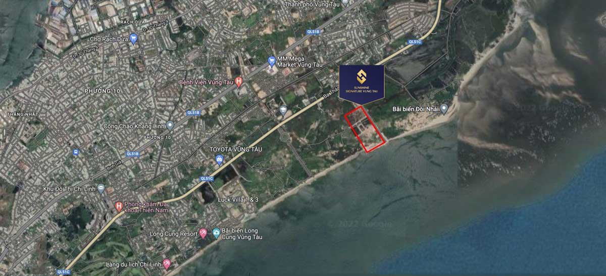 Location of Sunshine Signature Vung Tau Project Location of Sunshine Signature Vung Tau Project